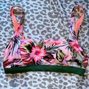 Floral swim top